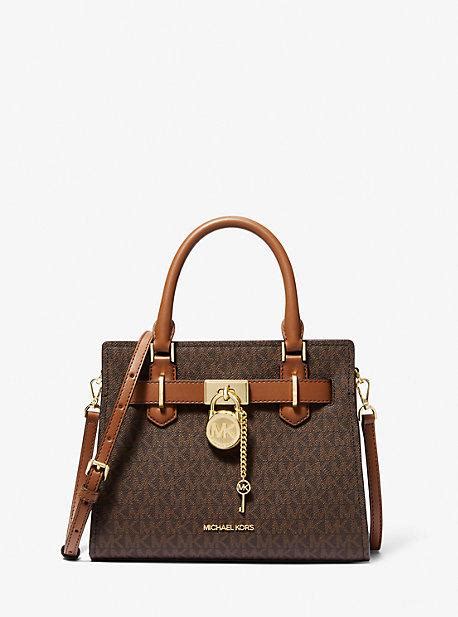 michael kors hamilton small logo satchel|Michael Kors Hamilton large tote.